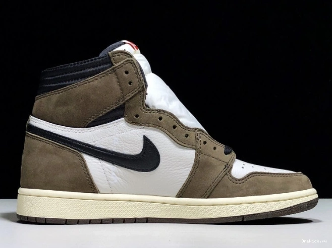One Kick Retro High - 'Mocha' Jordan Scott OG CD4487 1 x 100 Travis Air 0804